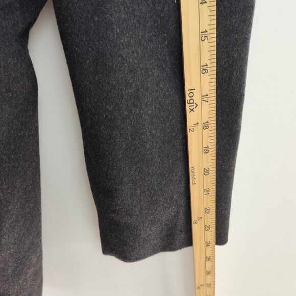 Anne Klein Wool Blend Pea Coat Women's Size 2X Gray Hooded Button Up Lined - Picture 6 of 9